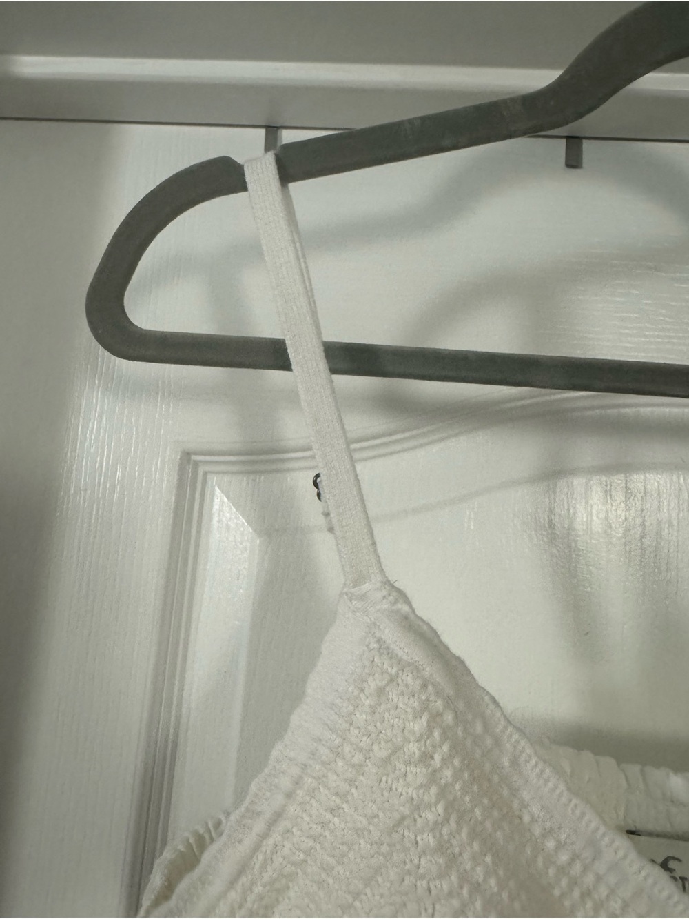 Hollister White Crochet Knit Peplum Crop Top - Picture 2 of 10